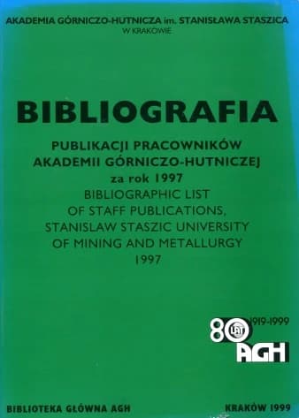 Okładka bibliografii w formie książki z 1997 roku